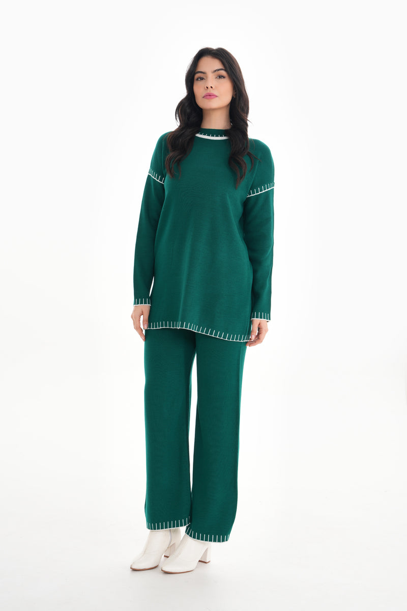 DZL Axel Knitted Set Emerald