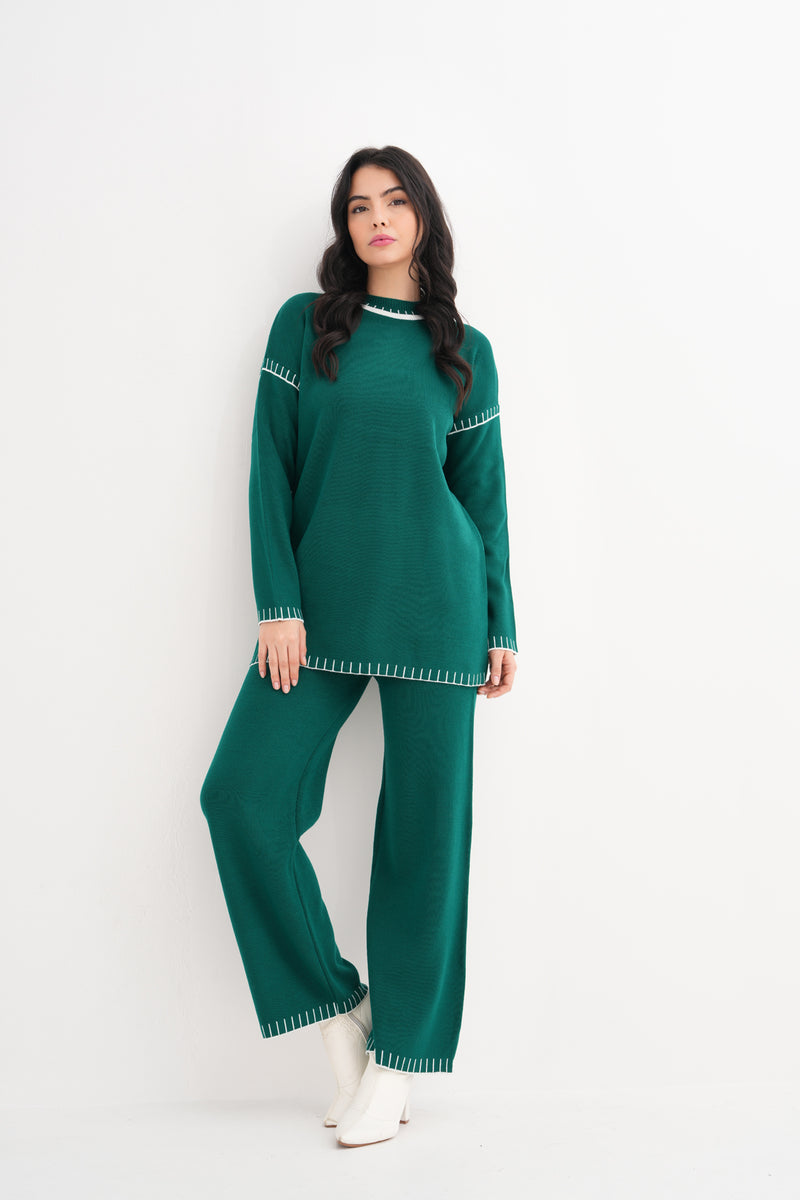 DZL Axel Knitted Set Emerald