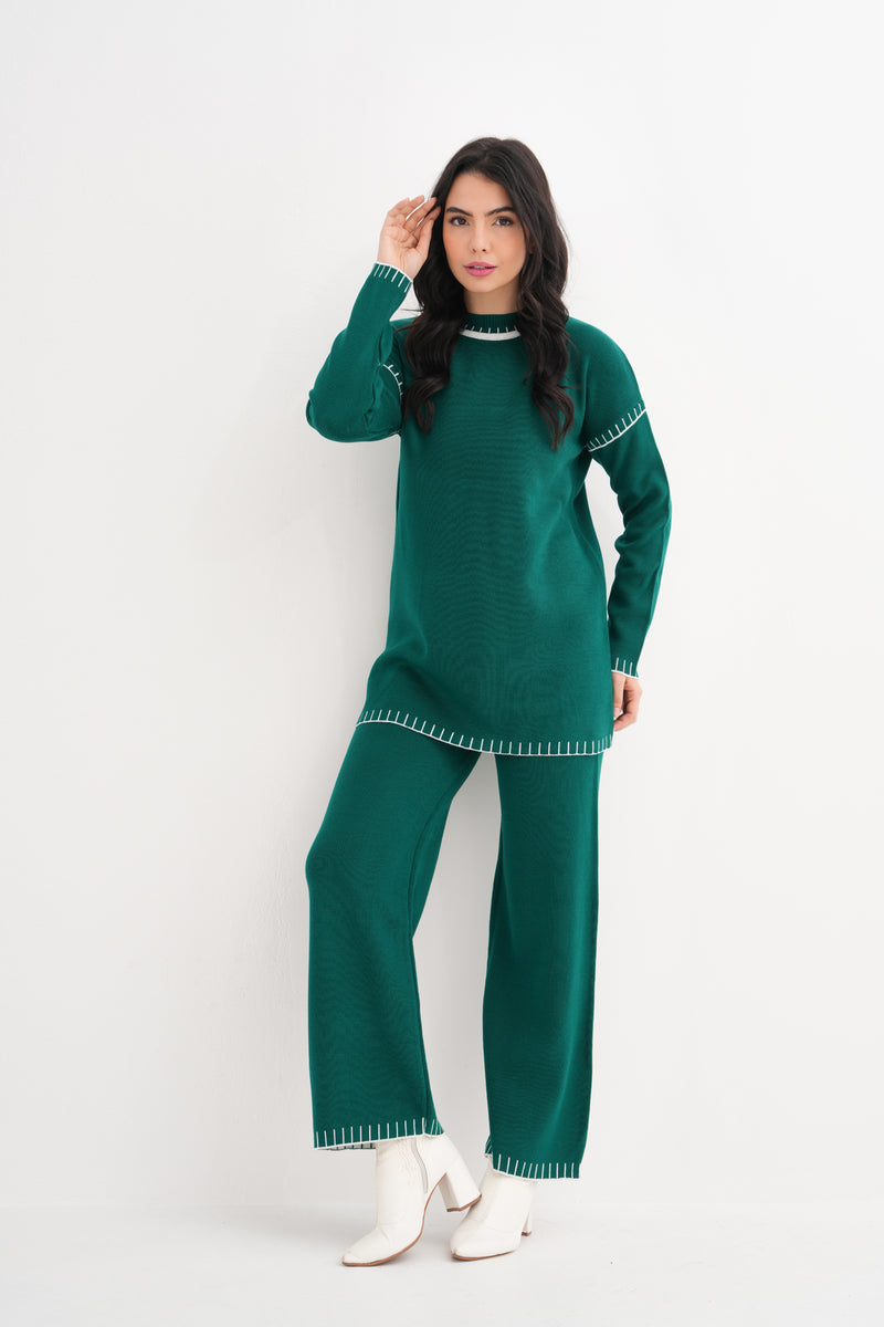 DZL Axel Knitted Set Emerald