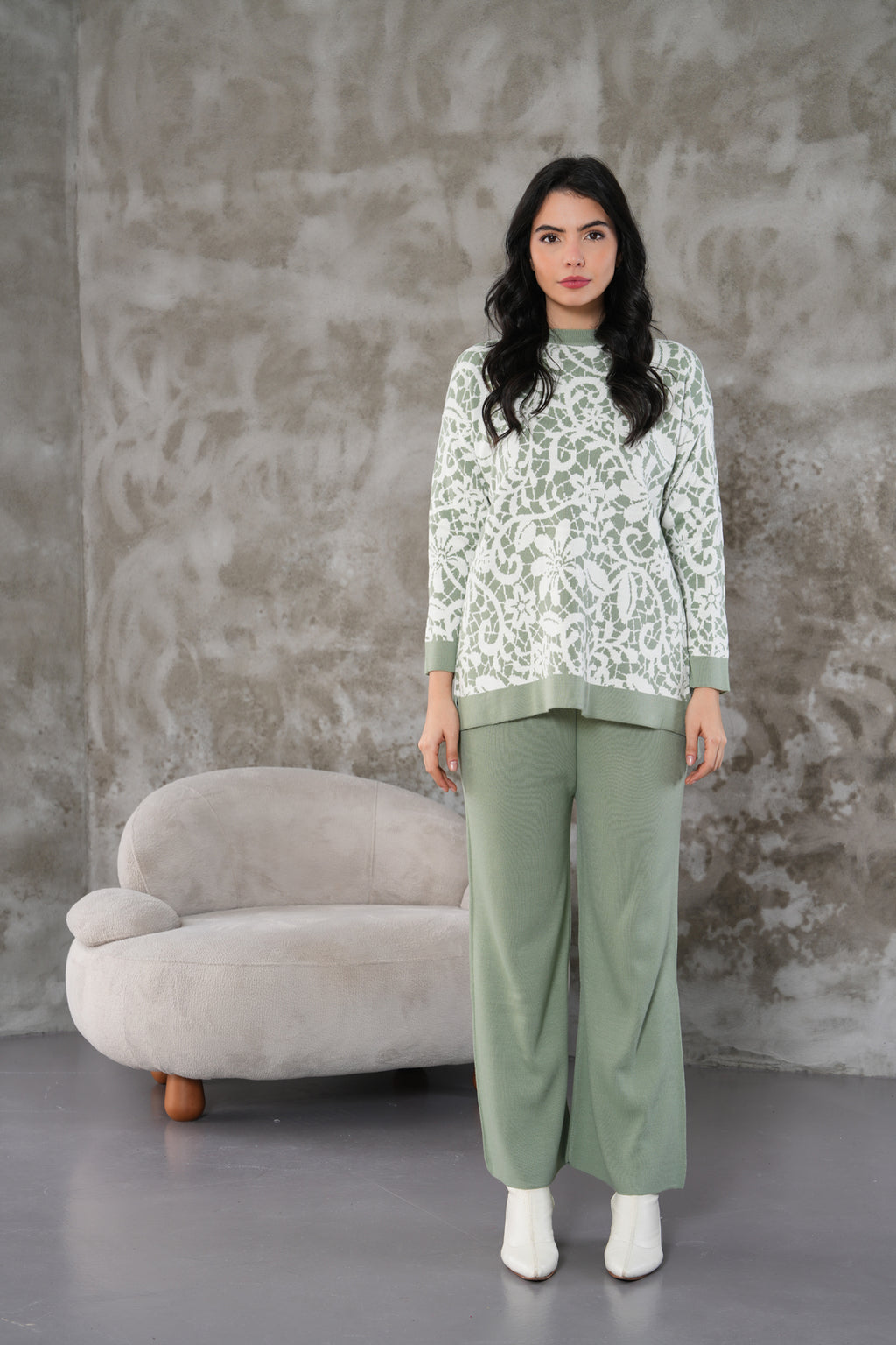 EFS Endam Knitted Set Almond Green