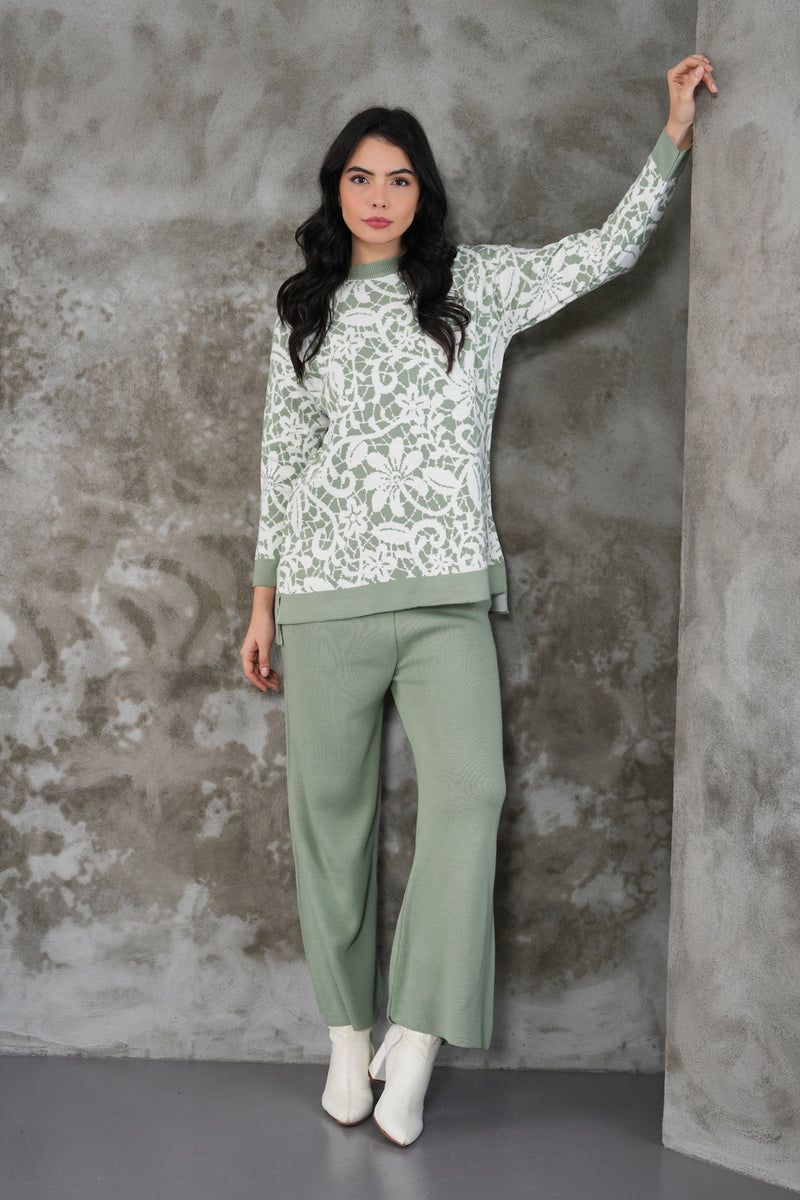 EFS Endam Knitted Set Almond Green