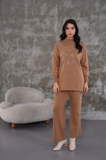 DZL Bouquet Knitted Set Camel