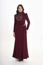 T&Y Zemrina Dress Burguny