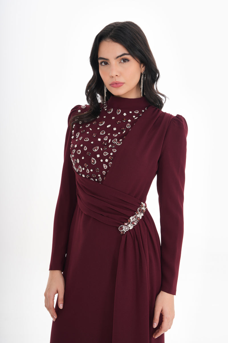 T&Y Zemrina Dress Burguny