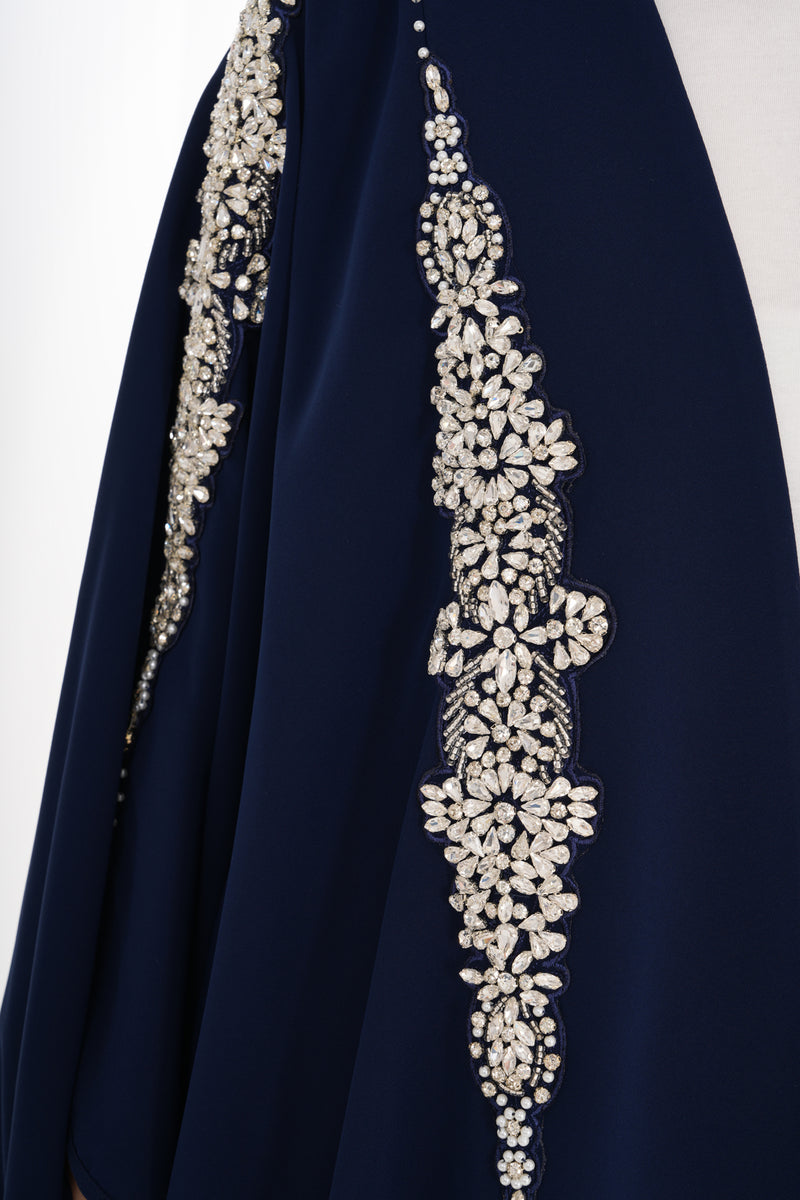 W&C Mehriban Abaya Navy Blue