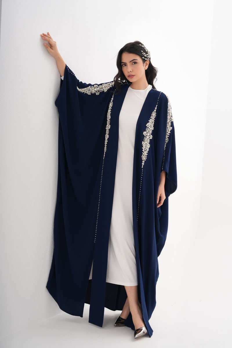 W&C Mehriban Abaya Navy Blue