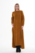 ESR Zirve Knitted Dress Set Saffron