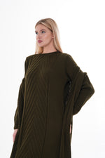 ESR Zirve Knitted Dress Set Khaki