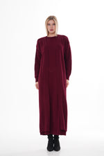 ESR Zirve Knitted Dress Set Burgundy