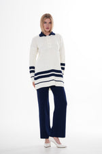 DZL Barilla Knitted Set Navy Blue