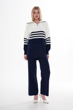 DZL James Knitted Set Navy Blue