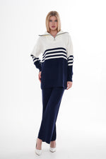 DZL James Knitted Set Navy Blue