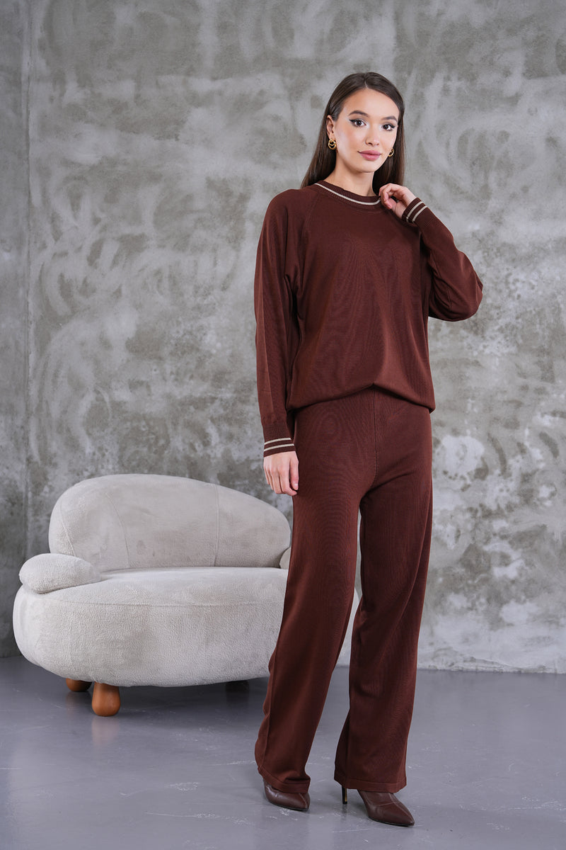 AFL Camila Knitted Set Brown