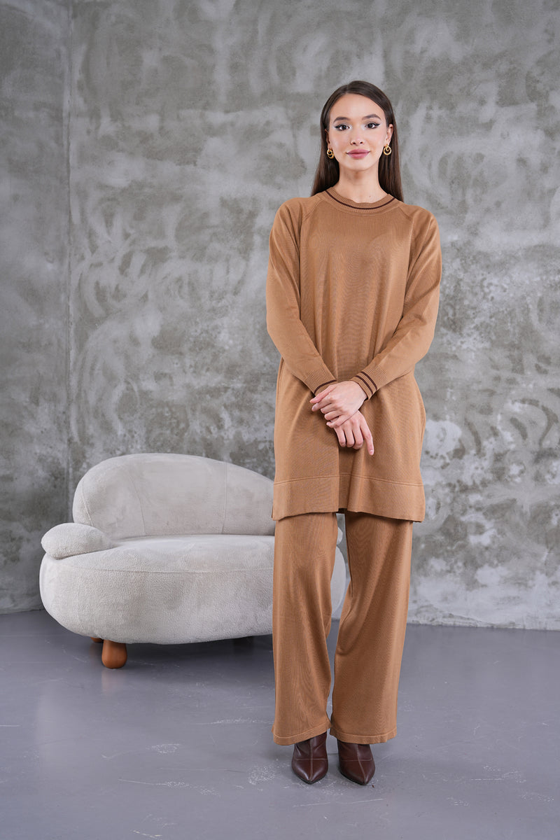 AFL Camila Knitted Set Camel