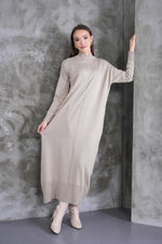 AFL Miranda Knitted Dress Beige