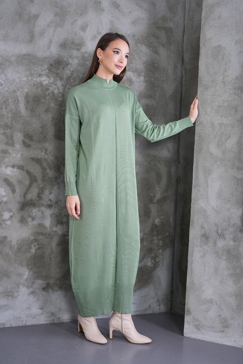 AFL Miranda Knitted Dress Almond Green