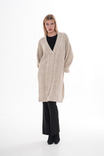 AFL Bridge Knitted Cardigan Beige