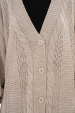 AFL Bridge Knitted Cardigan Beige