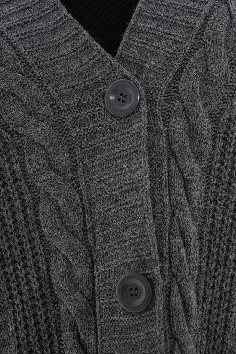 AFL Bridge Knitted Cardigan Anthracite