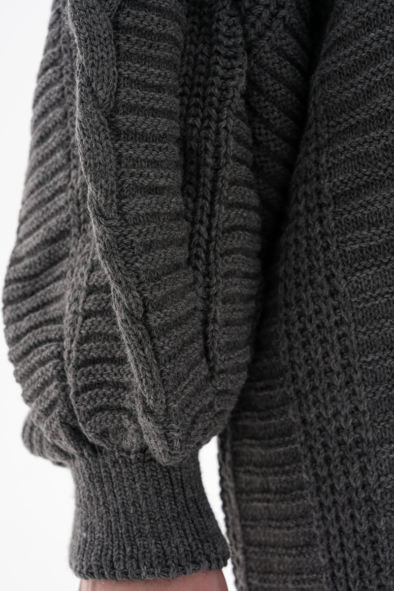 AFL Bridge Knitted Cardigan Anthracite