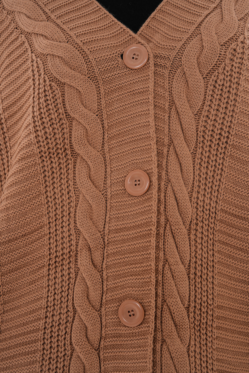 AFL Bridge Knitted Cardigan Camel