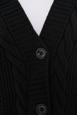 AFL Bridge Knitted Cardigan Black