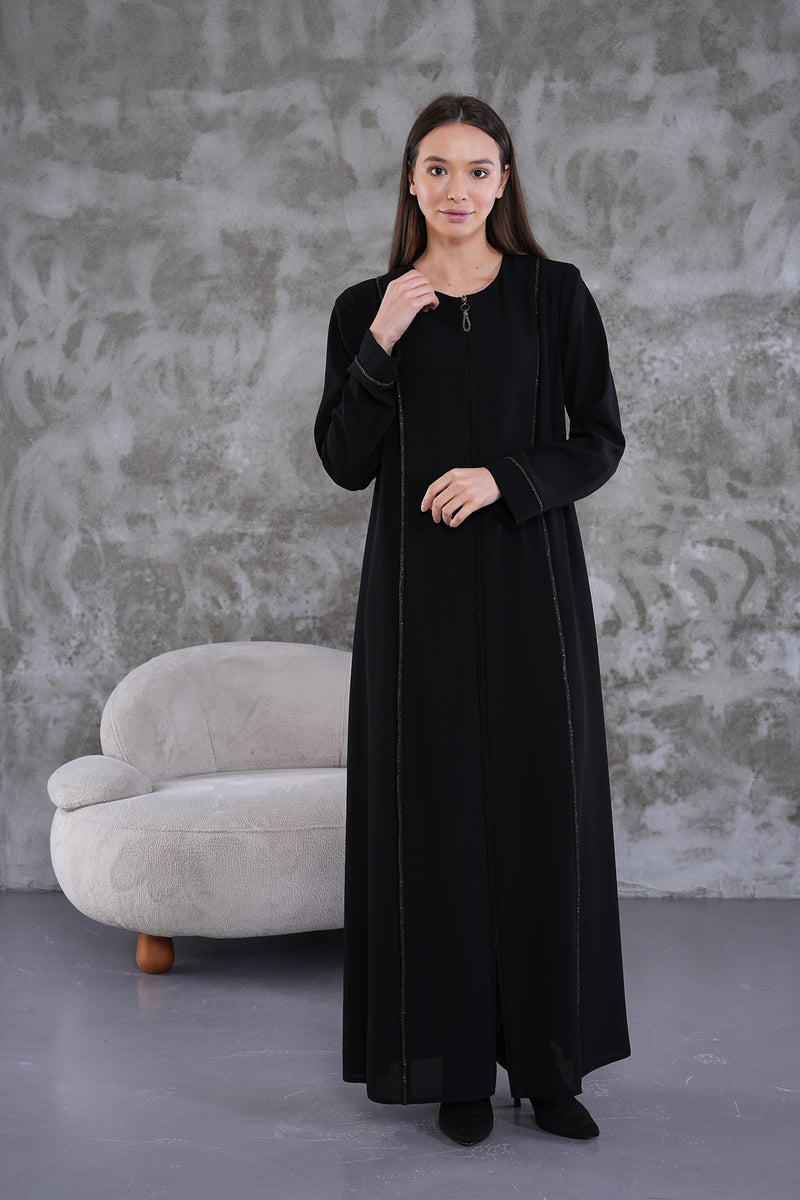 SRM Sim Abaya Black