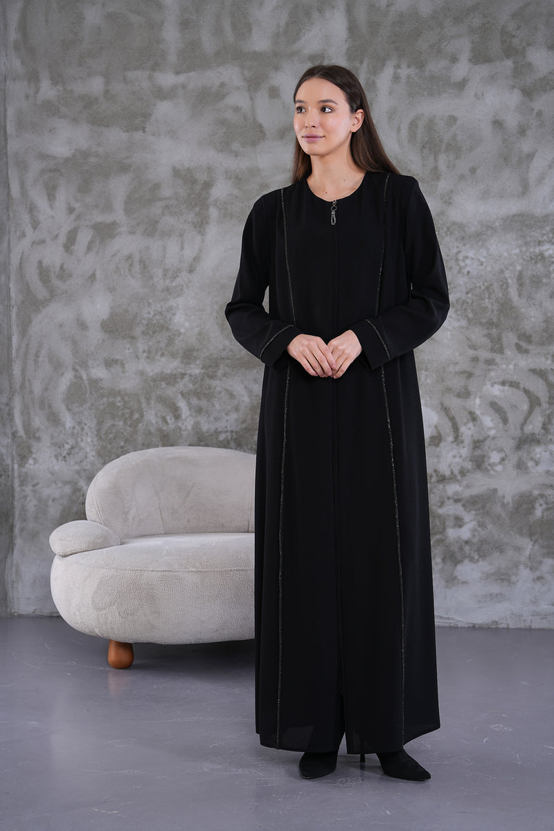 SRM Sim Abaya Black