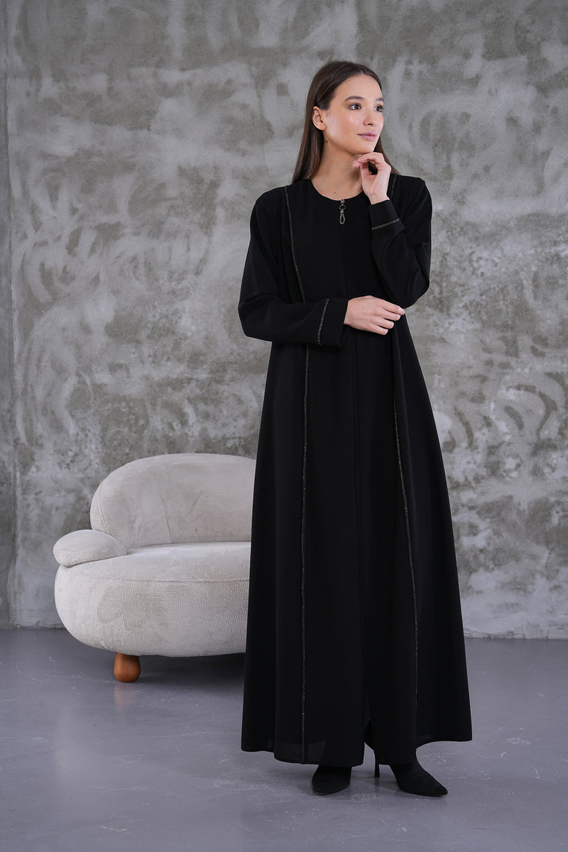 SRM Sim Abaya Black