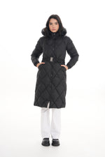 MVRN Puffy Hoodied Coat Black