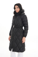 MVRN Puffy Hoodied Coat Black