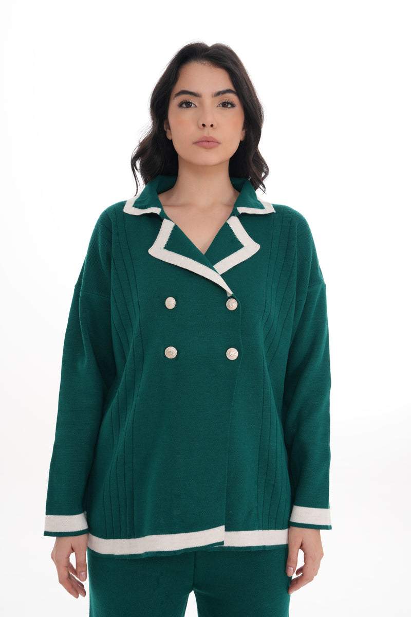 DZL Zara Knitted Set Emerald