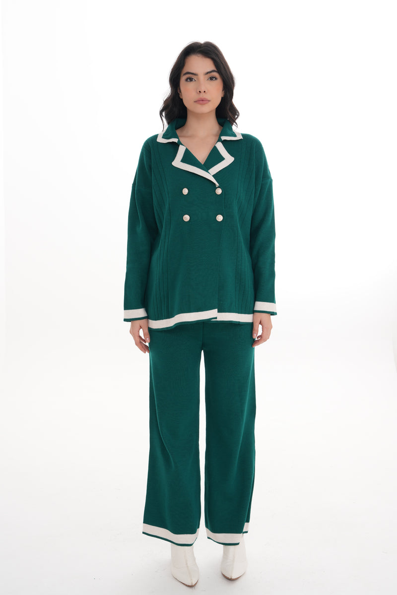 DZL Zara Knitted Set Emerald