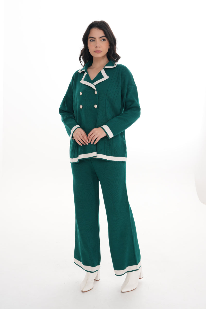 DZL Zara Knitted Set Emerald