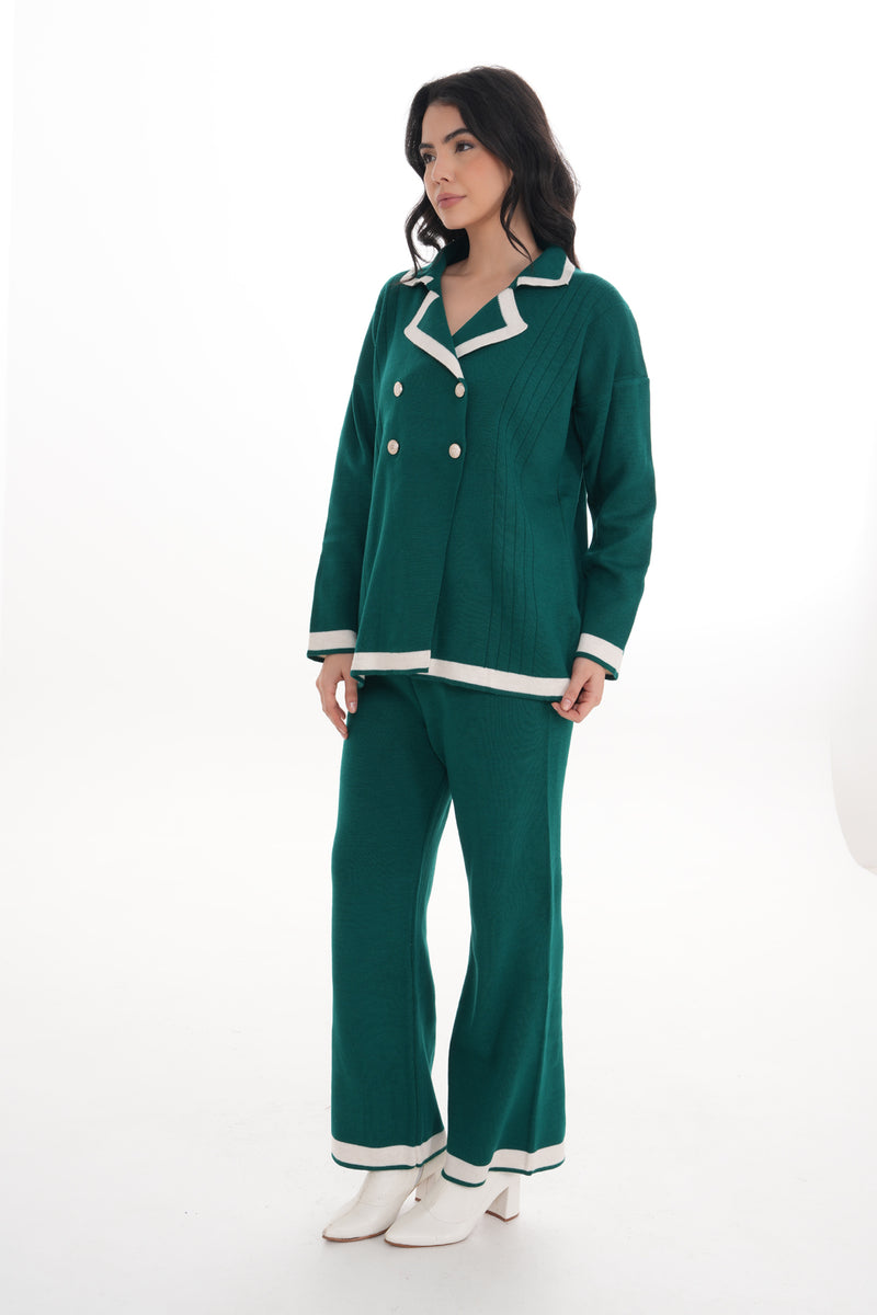 DZL Zara Knitted Set Emerald