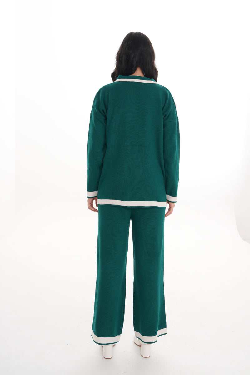 DZL Zara Knitted Set Emerald