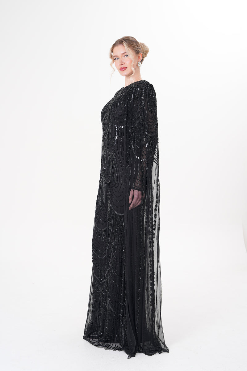 MXVL Meadow Mermaid Gown Black