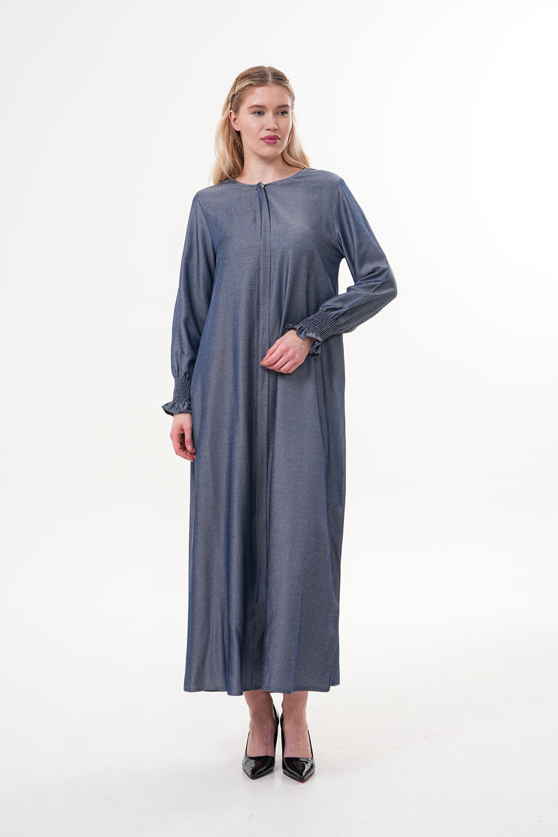 ECM Talia Tencel Abaya Navy Blue