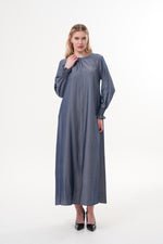 ECM Talia Tencel Abaya Navy Blue