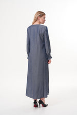 ECM Talia Tencel Abaya Navy Blue