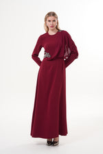 A&W Caterina Dress Burgundy