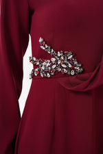 A&W Caterina Dress Burgundy