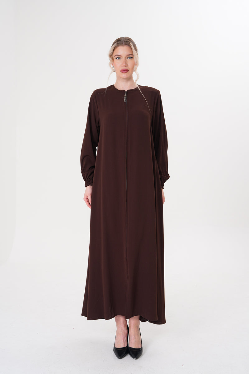 O&F Charis Abaya Brown