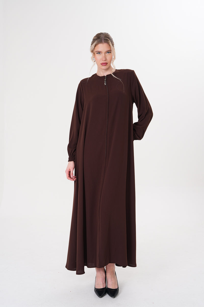 O&F Charis Abaya Brown