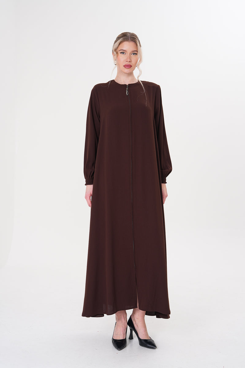 O&F Charis Abaya Brown