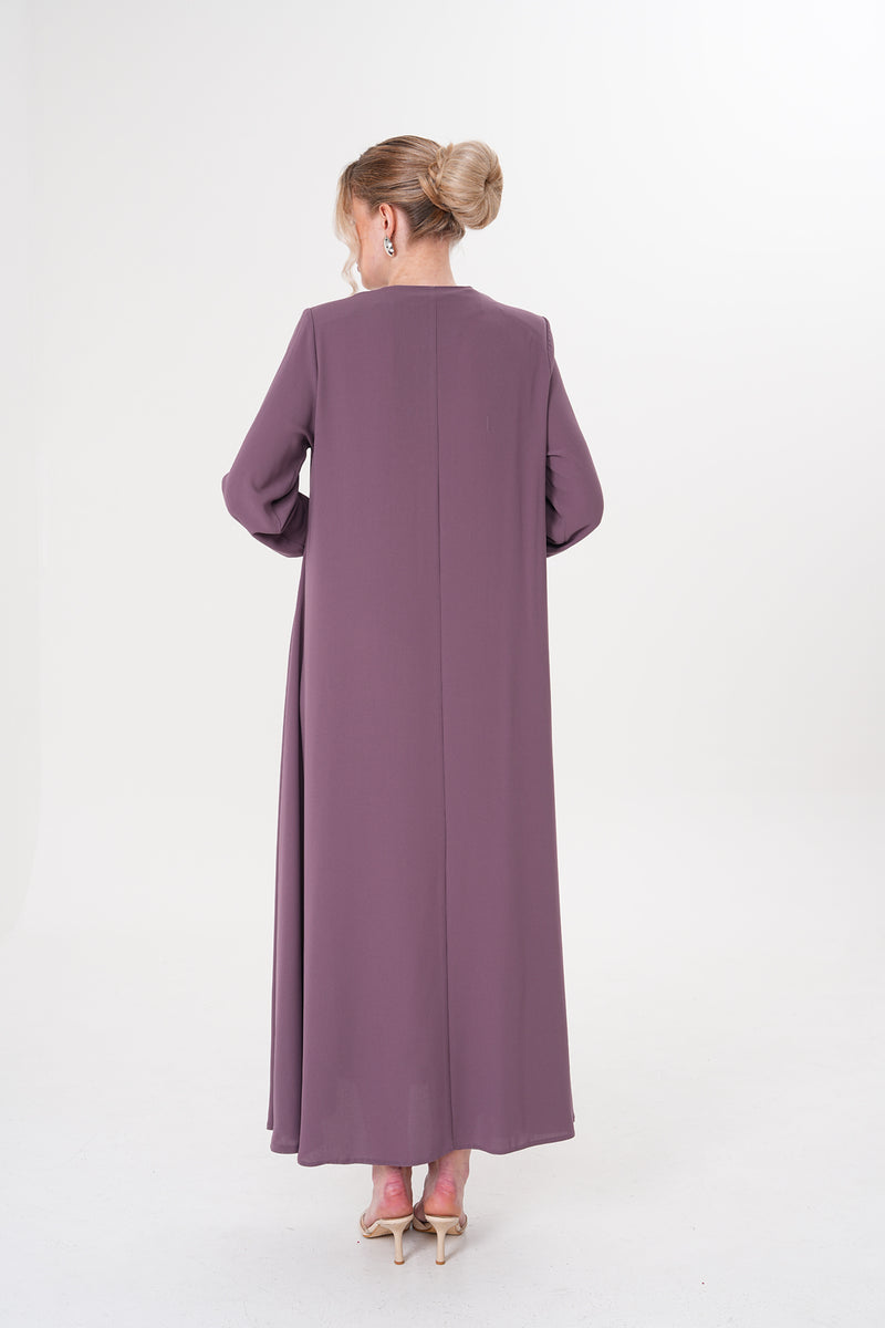 O&F Charis Abaya Dried Rose