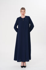 O&F Charis Abaya Navy Blue