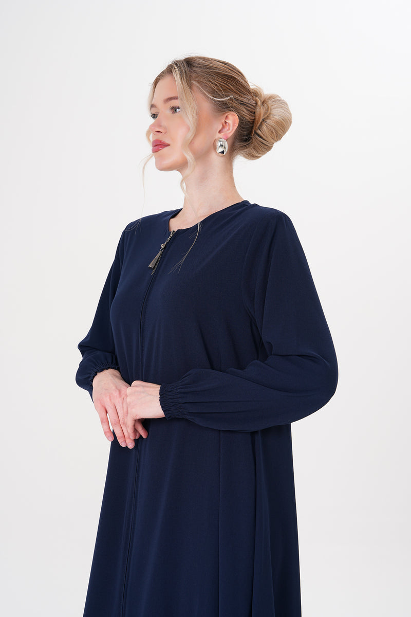 O&F Charis Abaya Navy Blue