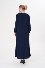 O&F Charis Abaya Navy Blue