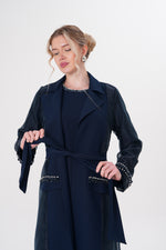 ETC Lucy 2 Pc Abaya Set Navy Blue